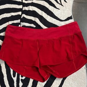 Lululemon red shorts
